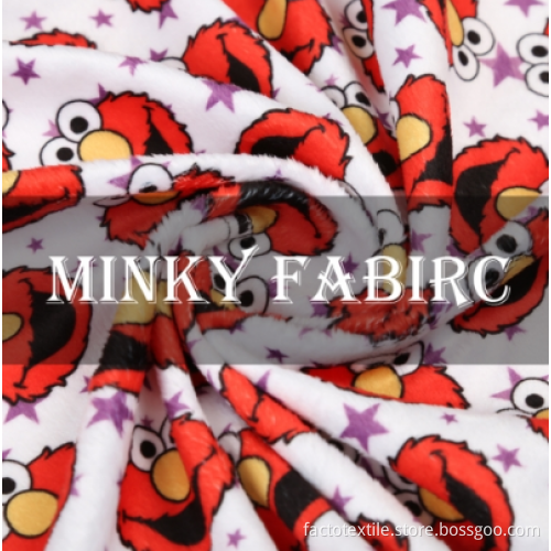 MK200P 100% polyester minky fabric, 220gsm, soft fabric base for printing